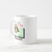 Cute fun We are owl Back to school Personalize コーヒーマグカップ (正面左)