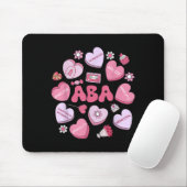 Cute Funny Aba Therapy Candy Heart Slp Behavior Va マウスパッド (マウス)