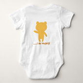Cute Funny Bear With Me Baby Shower Personalized  ベビーボディスーツ (裏面)