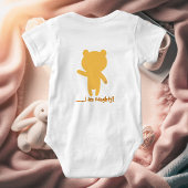 Cute Funny Bear With Me Baby Shower Personalized  ベビーボディスーツ
