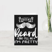 Cute Funny Beard Quote Gift For Bearded Men And Lo カード (正面)