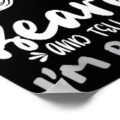 Cute Funny Beard Quote Gift For Bearded Men And Lo ポスター (角)