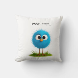 Cute Funny Bird Pillow PSST Design Gift for Home  クッション