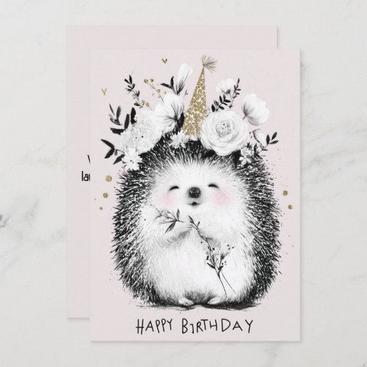 Cute Funny Birthday Card (正面/裏面)