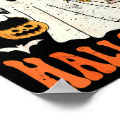 Cute Funny Boo Ghost Nurses Pappy Halloween Obgyn  ポスター (角)