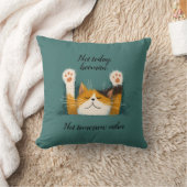 Cute Funny Cat Nap クッション (ブランケット)