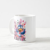Cute Funny Coffee Mug with Quote Classic Mug 11 oz コーヒーマグカップ (正面左)