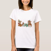  Cute Funny Corgi Dogs Christmas 2025 Tシャツ (正面)