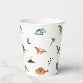 Cute Funny Dinosaur Birthday Party Paper Cups 紙コップ