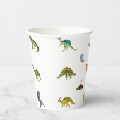 Cute Funny Dinosaur Birthday Party Paper Cups 紙コップ (左)