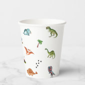Cute Funny Dinosaur Birthday Party Paper Cups 紙コップ (正面)