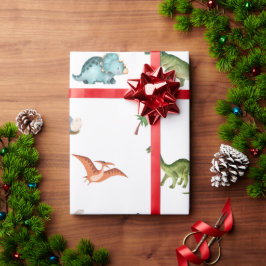 Cute Funny Dinosaur Birthday Party Wrapping Paper ラッピングペーパー