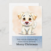Cute Funny Dog Christmas Card シーズンカード (正面/裏面)
