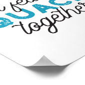 Cute Funny Ducks Puns Quote Design ポスター (角)