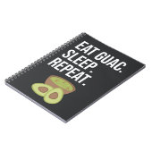 Cute Funny Guacamole Gifts Avocado Fiesta Healthy ノートブック (左側)