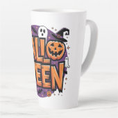 Cute funny halloween カフェラテマグ (右アングル)