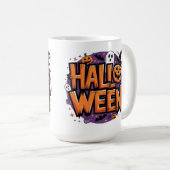 Cute funny halloween コーヒーマグカップ (正面右)