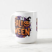 Cute funny halloween コーヒーマグカップ (正面左)