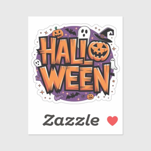 Cute funny halloween シール (シート)