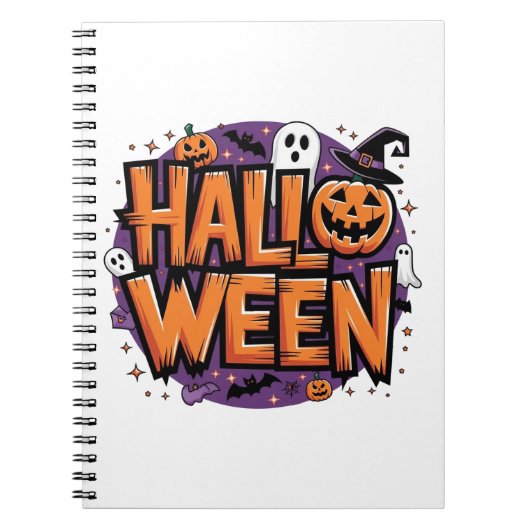 Cute funny halloween ノートブック (正面)