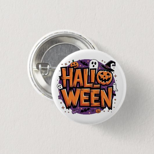 Cute funny halloween 缶バッジ (正面&裏面)