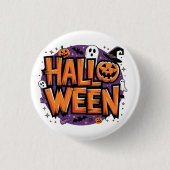 Cute funny halloween 缶バッジ (正面)