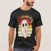 Cute & Funny Halloween Ghost Flute & Fluting  4 Tシャツ (正面)