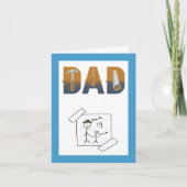 Cute Funny Handyman Dad Funny Birthday Card カード (正面)