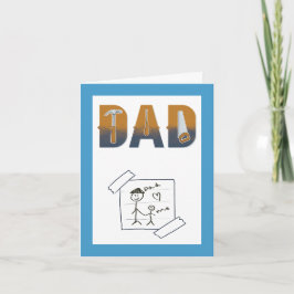 Cute Funny Handyman Dad Funny Birthday Card カード