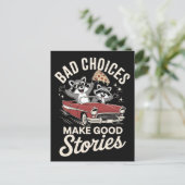 Cute Funny Humor Friend Friendship BFF ポストカード (スタンド正面)