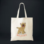 Cute funny hyena laughing cartoon illustration トートバッグ<br><div class="desc">This cute hyena is full of laughter! Drawn in cute cartoon illustration style. Safari time!</div>