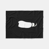 Cute Funny Just Chillin Zoo Penguin  フリースブランケット (正面(横))