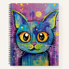 Cute Funny Kitty Cat Mixed Media Animal Pet ノートブック