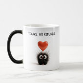 Cute Funny Monster Mug – Yours No Refunds Gift Cup モーフィングマグカップ (左)