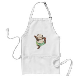 Cute Funny Panda Ballerina Apron スタンダードエプロン