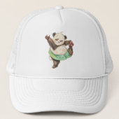 Cute Funny Panda Ballerina Cap キャップ (正面)