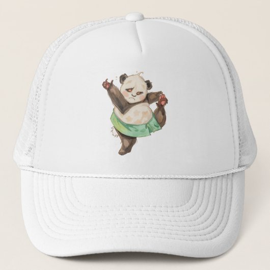 Cute Funny Panda Ballerina Cap キャップ (正面)