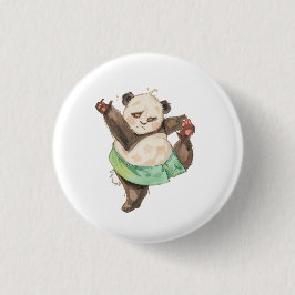 Cute Funny Panda Ballerina Pin Button Badge 缶バッジ