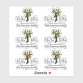 Cute Funny Penguin Christmas Gift Labels シール (シート)
