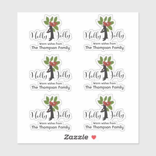 Cute Funny Penguin Christmas Gift Labels シール (シート)