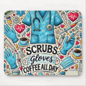 Cute/Funny RN Nurse マウスパッド (正面)