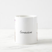 Cute Funny Sad Opossum Kissing Booth Custom Name  コーヒーマグカップ (中央)