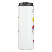 Cute Funny Skeletons Christmas & New Year Celebrat タンブラー (裏面)