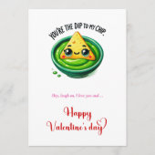 Cute Funny Valentine Card Cartoon Fruits Love シーズンカード (正面)