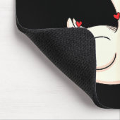 Cute Funny Valentine Silly Gooses Duck Love Matchi マウスパッド (コーナー)