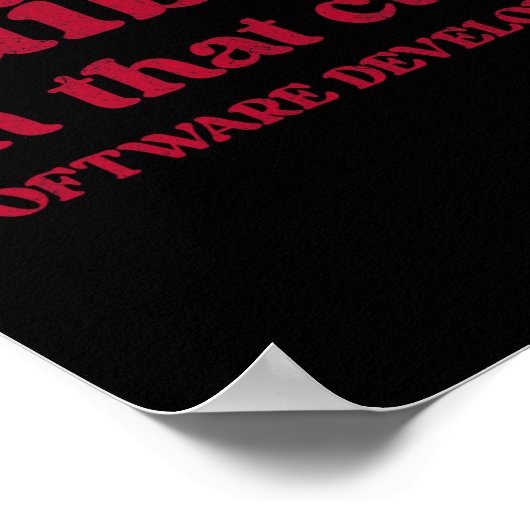 Cute Funny Valentine's Day Software Developer Wome ポスター (角)