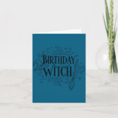 Cute Funny Witch Witchy Birthday Witches Happy Wom カード (正面)