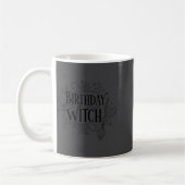 Cute Funny Witch Witchy Birthday Witches Happy Wom コーヒーマグカップ (左)