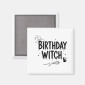 Cute Funny Witch Witchy Birthday Witches Happy Wom マグネット (正面/裏面)