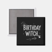 Cute Funny Witch Witchy Birthday Witches Happy Wom マグネット (正面/裏面)